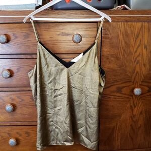 Elegant Gold Camisole Top